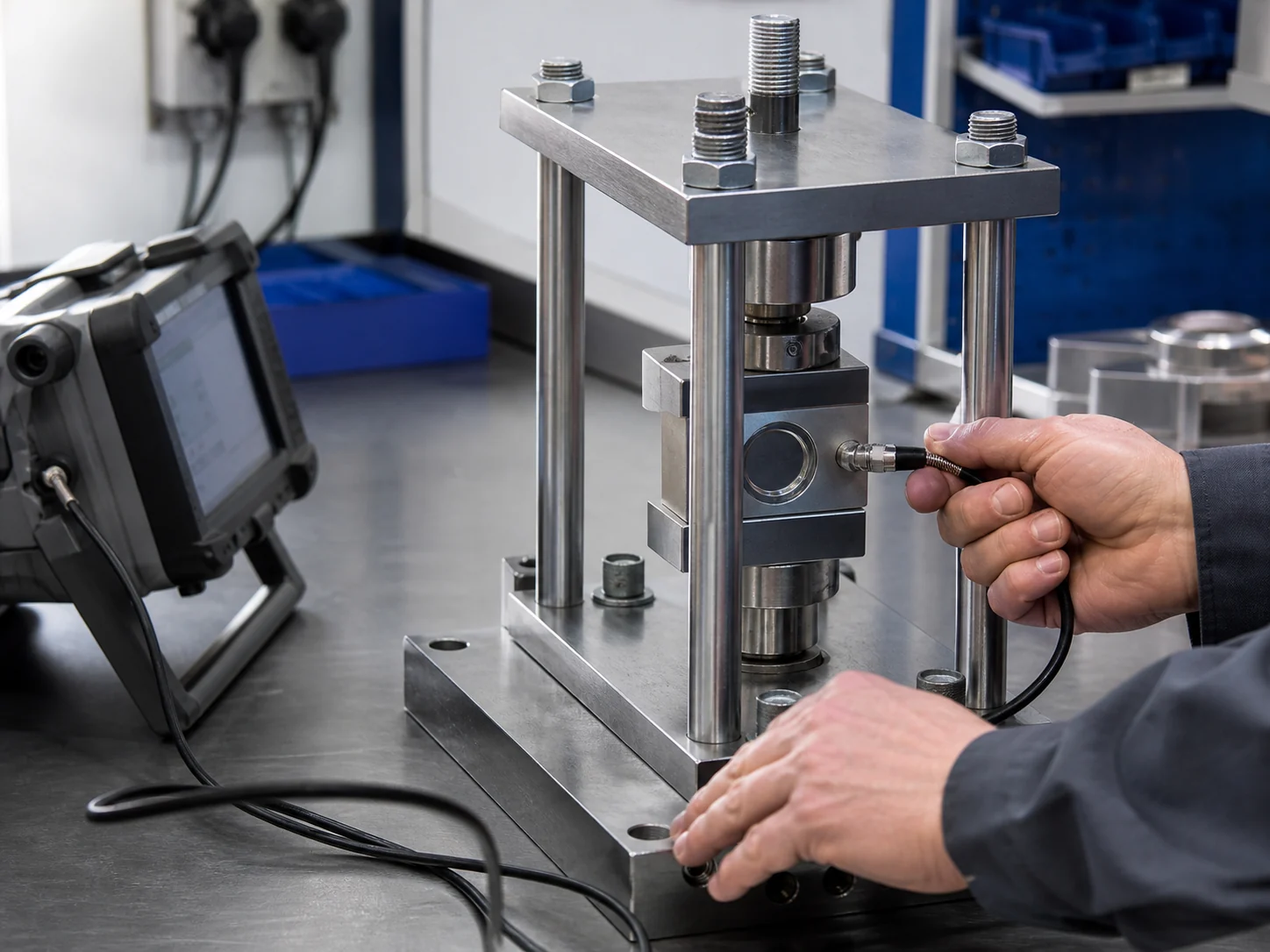 AI-generated load-cell inspection and calibration reference; not authentic ANTORIS test evidence